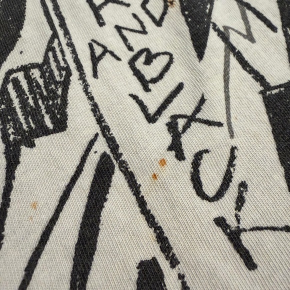 Vintage 90s Raiders AOP T Shirt Magic Johnson Mens Medium NFL All Over Print - Picture 5 of 6